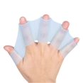 thumbnail image 1 of Swim Swimming Silicone Gear Fins Hand Webbed Flippers Paddle Diving Training Gloves Newway CPDD, 1 of 5