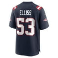 thumbnail image 3 of Men's Nike Christian Elliss  Navy New England Patriots  Game Jersey, 3 of 6