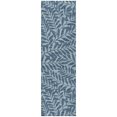 thumbnail image 2 of Addison Rugs Dream Shag Premium Machine Washable Transitional Tropical, Leaves, Botanical Blue Runner Rug, 2'3" x 7'6", 2 of 8