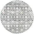 thumbnail image 4 of SAFAVIEH Isabella Eliza Geometric Floral Runner Rug, Grey/Ivory, 2'2" x 7', 4 of 10