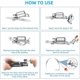 thumbnail image 4 of Hose Clamp Steel Worm Clamp, Adjustable Hose Clip, 304 Stainless Steel Hose Clamps, for DIY Adjustable Hose Clamp (8 Pieces, 11.5 Feet), 4 of 5