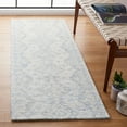 thumbnail image 3 of SAFAVIEH Micro-Loop Margaret Geometric Striped Area Rug, Ivory/Blue, 5' x 8', 3 of 10