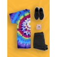 thumbnail image 3 of Love Myself Daisy Garland Tie Dye Spiral Women -Image by Shutterstock, Female x-Large, 3 of 4