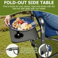thumbnail image 5 of Fenbeli 300lbs Folding Camping Chairs with Cooler Bag and Table, Lawn Chairs for Outside, Sports, Fishing, Blue, 5 of 8