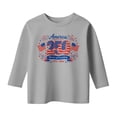 thumbnail image 5 of Gunia Kids Girls 250 Anniversary Shirt 3/4 Sleeve 4Th Of July Independence Day Flag Patriotic Casual Crewneck Tops Tee Breathable T Shirt For Toddler To Teen 3-13 Years, 5 of 5