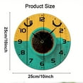 thumbnail image 2 of ZXCXRQFa Colorful Wooden Coffee Cup Wood Wall Clock Silent Non-Ticking Kitchen Desk Clock Battery Operated Analog Decorative Round Clocks 10 in Garden Home Decor, 2 of 7