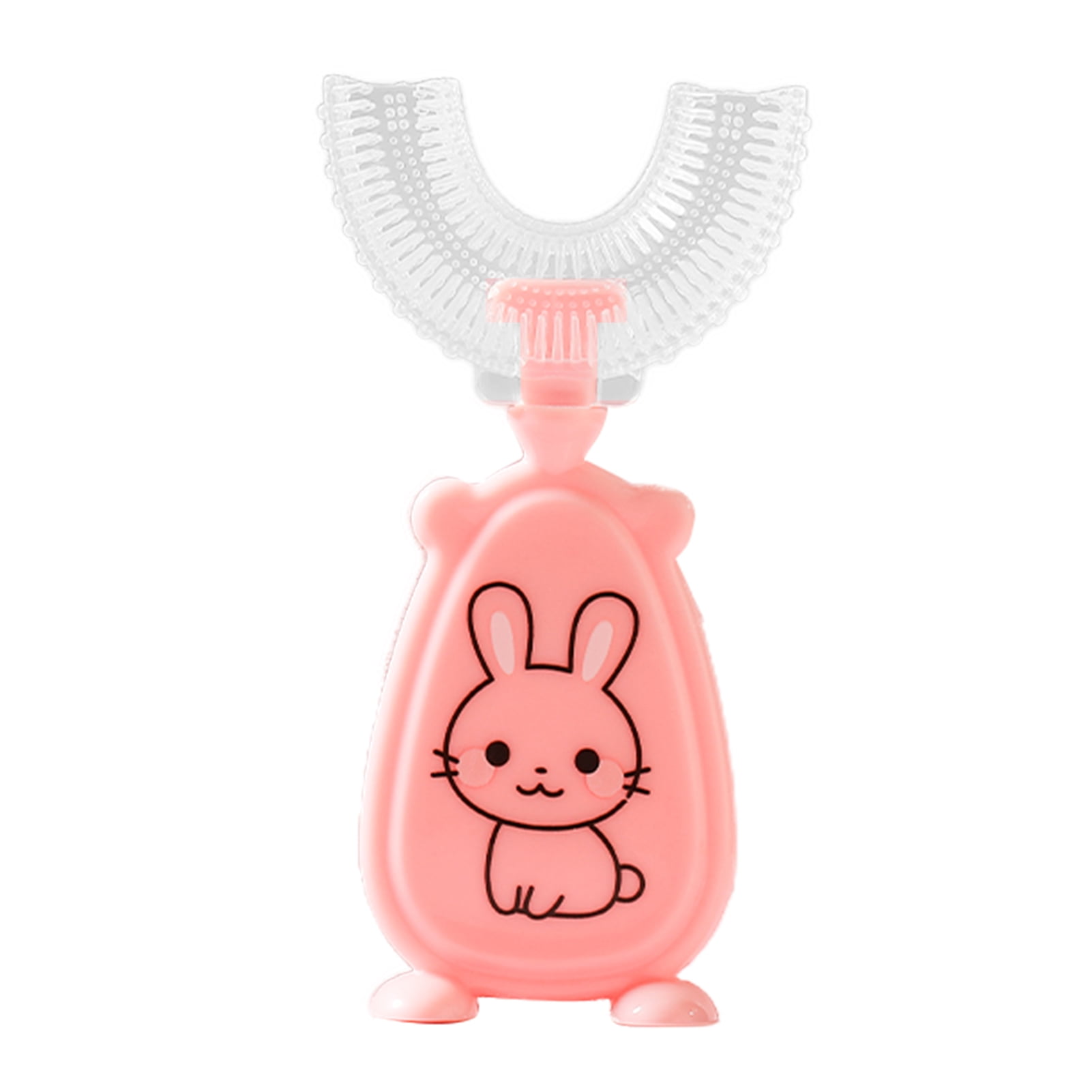 GIFZES Kids Toothbrush Deeply Cleaning Soft Brush Hair Lightweight Teeth Cleaning U-Shaped Toothbrush for Toddlers