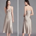 thumbnail image 3 of Camisón de mujer, vestido de dormir, camisones de cuello en V para mujer, ropa de dormir sexy sin mangas, 3 of 5