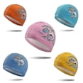 thumbnail image 2 of Swim Cap Does Not Strangle The Head Of Boys And Girls, Cartoon Pattern Sun Protectionpink, 2 of 3
