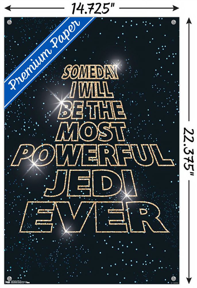 Star Wars: Saga - Future Jedi Wall Poster with Push Pins, 14.725" x 22.375"