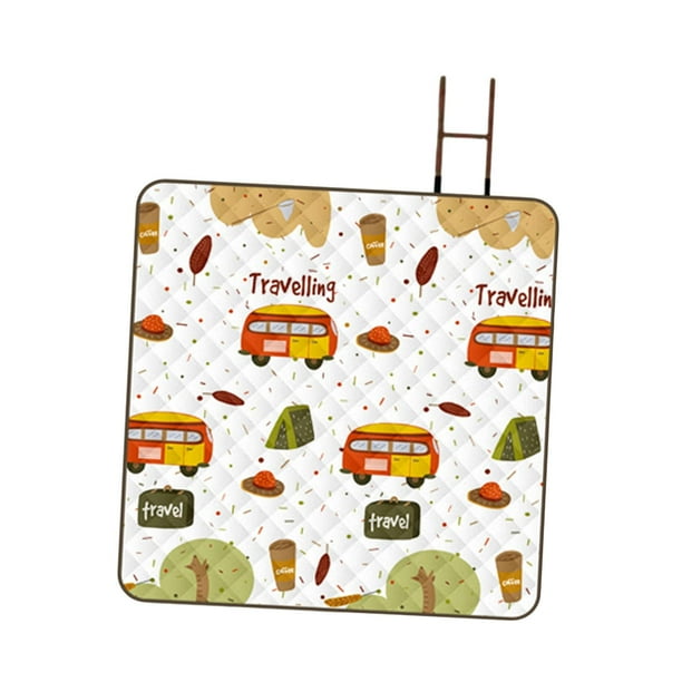 Manta de picnic, manta plegable para exteriores, tapete para césped, tapete de camping , impermeable y multiusos para parque, jardín, viajes y p