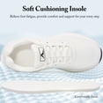 thumbnail image 4 of Ecetana Women's Platform Walking Shoes Lightweight Breathable Mesh Sneakers for Casual Work, 4 of 6