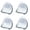 Light Ashy*4, variant on Razor Holder for Shower, High-Adhesion Vacuum Suction Hooks, Waterproof Self-Adhesive Shaver Holder Hanger Hooks for Bathroom Kitchen to Organize Loofah Robe Towel Plug Coat,1Pc,Light Blue