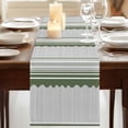 thumbnail image 3 of Table Runners 72 Inches Long Dress Scarves, Dark Green Striped Farmhouse Kitchen/Dining Table Runner, Coffee Tablerunners, Abstract Modern Geometric Stripes 18x72 Inch, 3 of 9