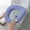 Light Blue, variant on Soft Toilet Seat Cover - Plush, Thick Fabric Toilet Seat Warmer for Round & Elongated 14x18" Toilet Seats - Reusable, Machine-Washable, Easy-Install - Orange