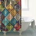 thumbnail image 4 of Waterproof Bohemian Shower Curtain 72x72 Inch Boho Style Polyester Unique Shower Curtain for Bathroom Hotel Home Decor with 12 Plastic Hooks, 4 of 5