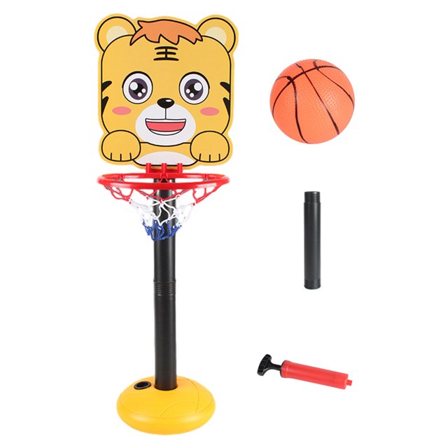 kurtrusly Panier de Basket Ajustable pour Enfants, Dessin Animé, Intérieur et Extérieur