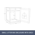 thumbnail image 4 of TRIXIE Litter Box Enclosure Hide Litter Boxes Storage Drawer Indoor Cat Home, Accent Table, White, 4 of 8