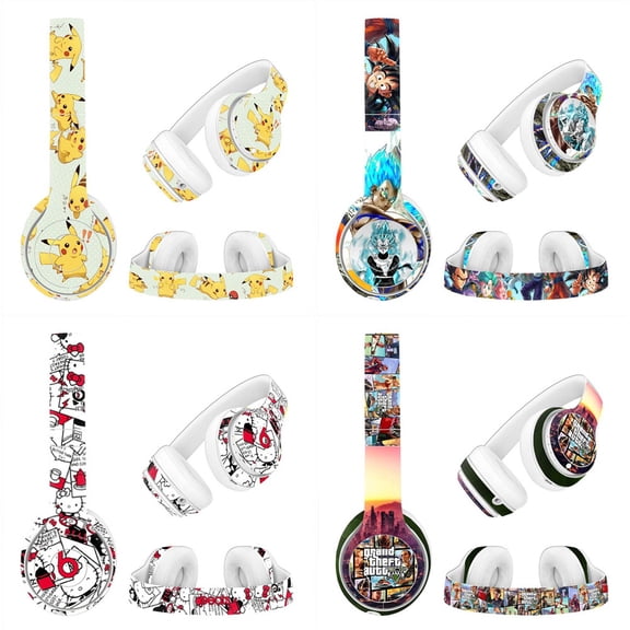 KIPLINK PVC Anti-Scratch Skin Decal for Beats Studio3 Studio2 Wireless Headphones Matte Surface HD Print