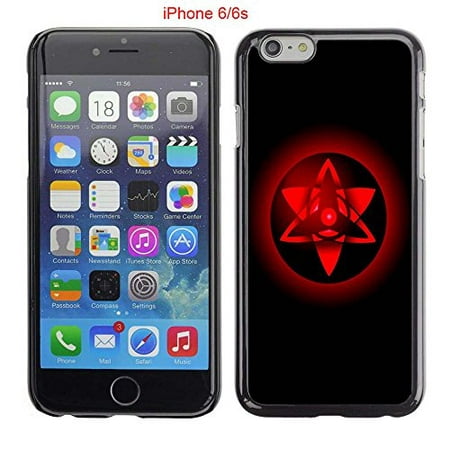 Ganma Case For Iphone 6 Case Case For Iphone 6s Cases Sasukes Eternal Mangekyou Sharingan Black Hard Plastic Case