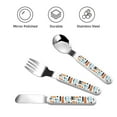 thumbnail image 3 of Kdxio Industrial Transportations Toddler Utensils Set - Kids Silverware Set, Set Kids Utensils Set with Case for Preschooler Children, 3 of 8