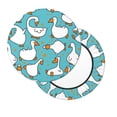 thumbnail image 2 of Balery Cartoon Funny Goose Fundas de asiento para taburete de bar redondo de tela de terciopelo ajustables que protegen de arañazos y manchas para sillas de 14 a 17 pulgadas.-13 inch, 2 of 7