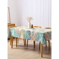 thumbnail image 3 of Beach Coastal Rectangle Tablecloth, Summer Coral Starfish Nautical Ocean Vintage Waterproof & StainResistant Tablecloth, Washable Oil-proof Table Cover for Dining/Party/Wedding/Buffet 54x108 In, 3 of 9