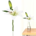 thumbnail image 2 of Single Artificial Lily, Loetky Realistic Artificial Flowers Colorful Flower Decorations, Plant Ornament For Indoor Decoration Tall Vase Arrangements Home Wedding Table Centerpieces, 2 of 9
