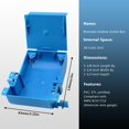 thumbnail image 4 of Caja de conexiones eléctricas XGGYA de un solo grupo, PVC poco profundo, azul, 4 of 6