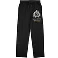 thumbnail image 4 of Supernatural Winchester Brothers Family Business Men's Black Graphic Sleep Pajama Pants-Small, 4 of 7