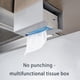 thumbnail image 2 of Matsuzay Dispensador de papel higiénico para oficina en casa, sala de estar, dormitorio, cocina, baño, soporte para papeles montado en la Type2 NO2, 2 of 6