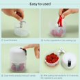 thumbnail image 4 of Mini picadora de ajo eléctrica, picadora de ajo, picadora de cebolla trituradora de ajo de 250ML, licuadora para vegetales, procesador de alimentos inalámbrico, 4 of 5