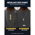 thumbnail image 2 of PROSTEEL Stainless Steel Necklace for Men Women 2mm Snake Chain 20 Inch Birthday Mother Jewelry Gifts for Adults Boyfriend Girlfriend, 2 of 8