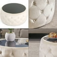 thumbnail image 3 of Sophisticated Side Coffee Table for Elegant Home D茅cor in Light Beige, 3 of 6