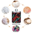 thumbnail image 6 of Yayeee 2 Pack Qtip Holder Bathroom Cotton Swab Canister with Lid Clear Dispenser Set, Blue Abstract Lines, 6 of 6