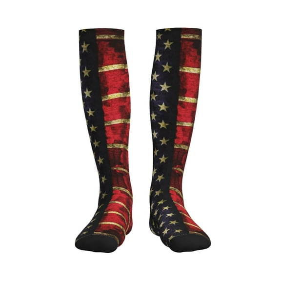 Us Flag Compression Socks Circulation Running Athletic Sports for Women Men