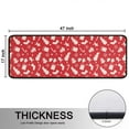 thumbnail image 5 of Kitchen Rugs Sets Of 2,Red Christmas Pattern Anti Fatigue Kitchen Mat Rugs Non Slip Washable,Decorative Kitchen Floor Mats for Kitchen,Sink,Laundry,17"x47"+17"x47", 5 of 5