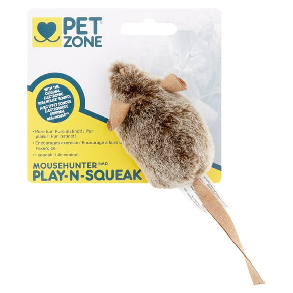 Pet Zone Play-N-Squeak Mouse Hunter Cat Toy for Cats and Kittens