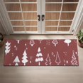 thumbnail image 2 of Red Christmas Tree and Star Pattern Door Rugs,Washable Non Slip Door Mats Indoor,Decorative Door Mats,Entry Mat Indoor for Entrance,Bedroom,Kitchen,Bathroom,16"x47", 2 of 6