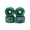 Green and Gray, variant on TV Swirl Fingerboard Wheels - Green & Gray Mini Skateboard Replacement Wheels