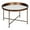 Bronze, variant on Kate and Laurel Celia Modern Coffee Table, 28 x 28 x 19, Black and Gold, Glamorous Folding Metal Table For Storage and Display