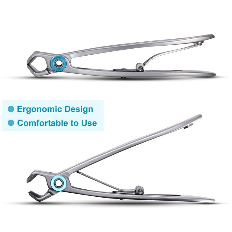 2 Pieces Oversized Thick Nail Clippers Wide Jaw Nail Cutter for Thick  Toenails and Fingernails, 15mm Nail Clippers Stainless Steel Toenail  Fingernail Clipper Trimmer for Men, Seniors, Adults (Silver) 
