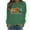 Green, variant on Wancir Long Sleeve Fall T-Shirt for Women Family Halloween Thanksgiving Tops Casual Thankful Pumpkin Turkey Graphic Tees