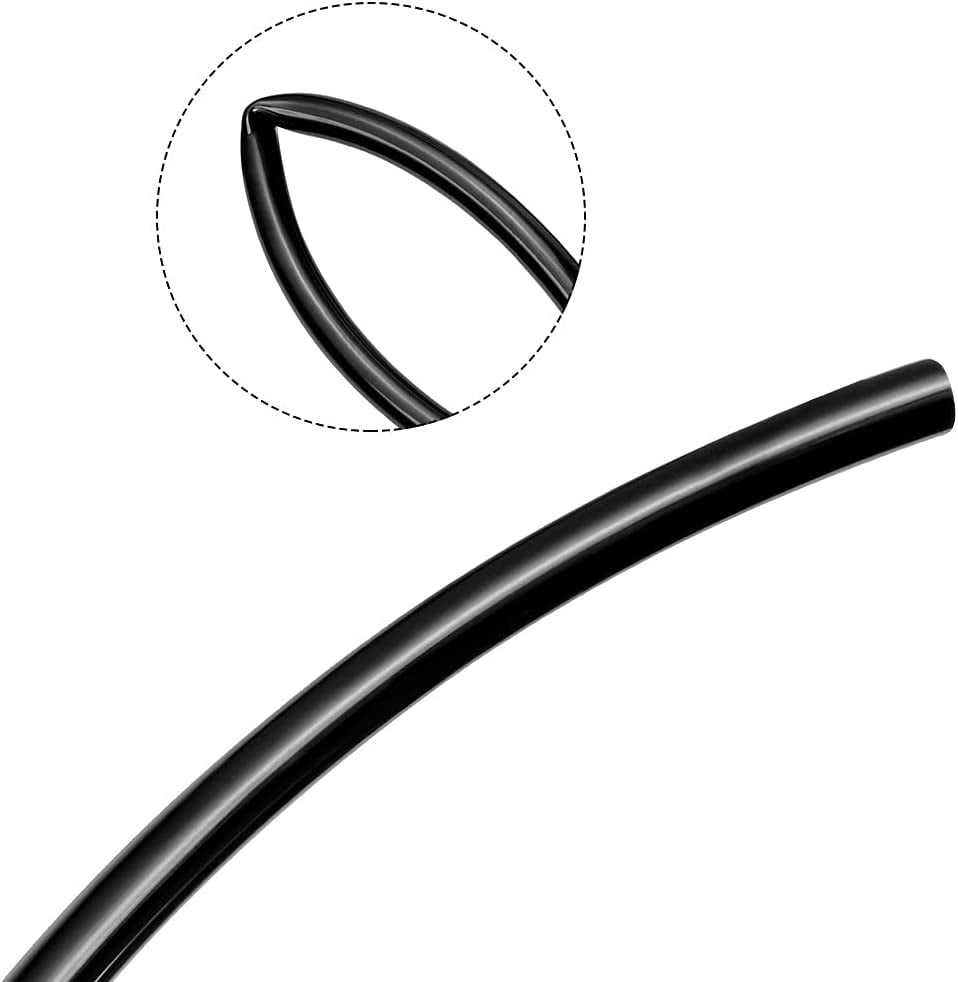 MKEUDQ-Pneumatic Air Tubing, 4mm ODx2.5mm ID 10 Meter 32ft PU Polyurethane Air Compressor Tube Hose Pipe, Black