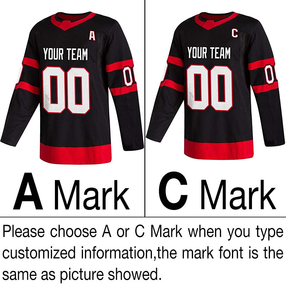 Pullonsy Dark Green Customized Ice Hockey Jersey for Men Women  Youth S-8XL Home Authentic Embroidered Name & Numbers,Beige-Red-White 