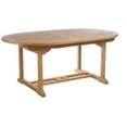 thumbnail image 2 of 9 Piece Oval Teak Wood West Palm Outdoor Patio Dining Set With Cushions, A-Grade Teak Wood, 2 of 5