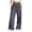 Gray -CT63, variant on Nestiefly Womens Wide Leg Pants Flowy Linen Palazzo Trousers Drawstring Elastic Waist Summer Beach Casual Vacation Clothes Black M
