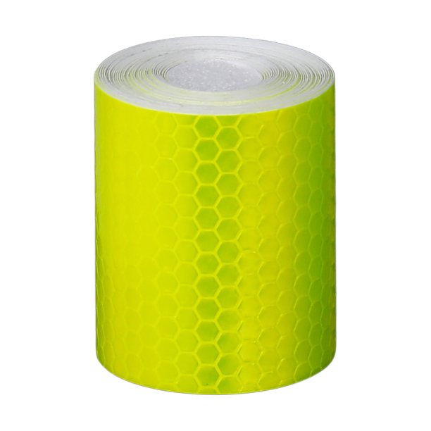 Sidaley Tira reflectante Pegatina de papel impermeable Rollo de cinta de seguridad Tira de advertencia de precaución autoadhesiva Automoción decorativa y accesorios amarillo Sidaley VI000249-03