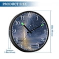 thumbnail image 3 of Voice Activated Clock with Glow Light 12 Inch Large Silent Wall Clock Battery Operated for Home Decor Sky Full Of Shooting Stars, 3 of 8