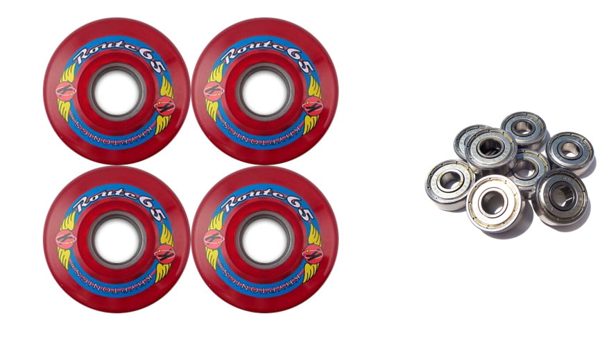 Various Colours Available 65mm 78A Kryptonics Route Longboard Wheels 